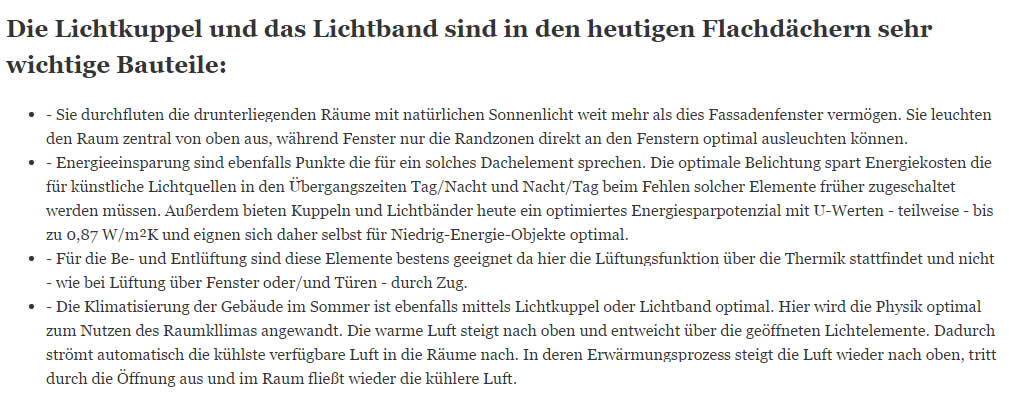Kühnle Montagen Ihr Profi für alle Flachdach-Lichtelemente und Lichtband